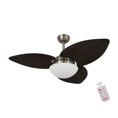 Ventilador De Teto Dormamu Bronze 3 Pás Palmae 220v Com Controle