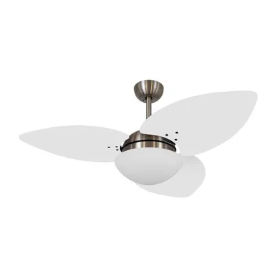 Ventilador De Teto Dormamu Bronze 3 Pás Branco 110v