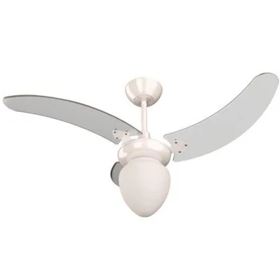 Ventilador Búzios Branco 110v 3 Pás Transparentes