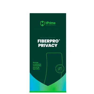 Película Protetora Fiberpro Privacy Para Iphone 17 Pro Max Em Policarbonato Com Fibra De Vidro - Hprime - 6174 - N/a