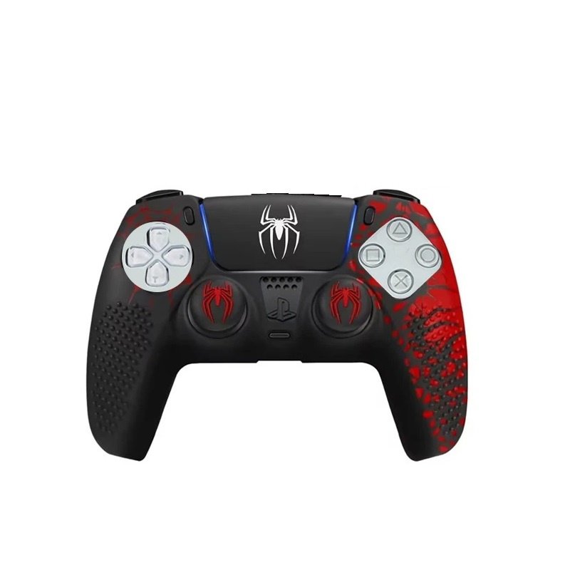 Capa Controle Dualsense Ps5 Antiderrapante Especial Spiderman Homem Aranha Acessório Silicone