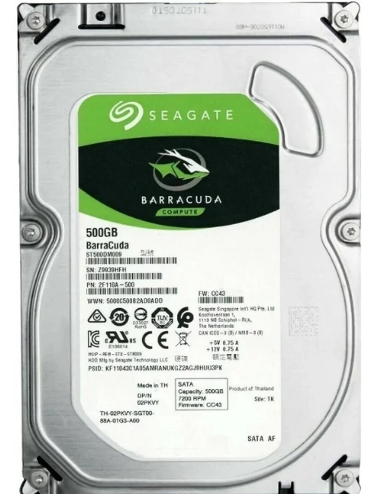 外付けハードディスク・ドライブ Seagate Barracuda 500GB HDD Produtos com até 15 OFF no PIX KaBuM