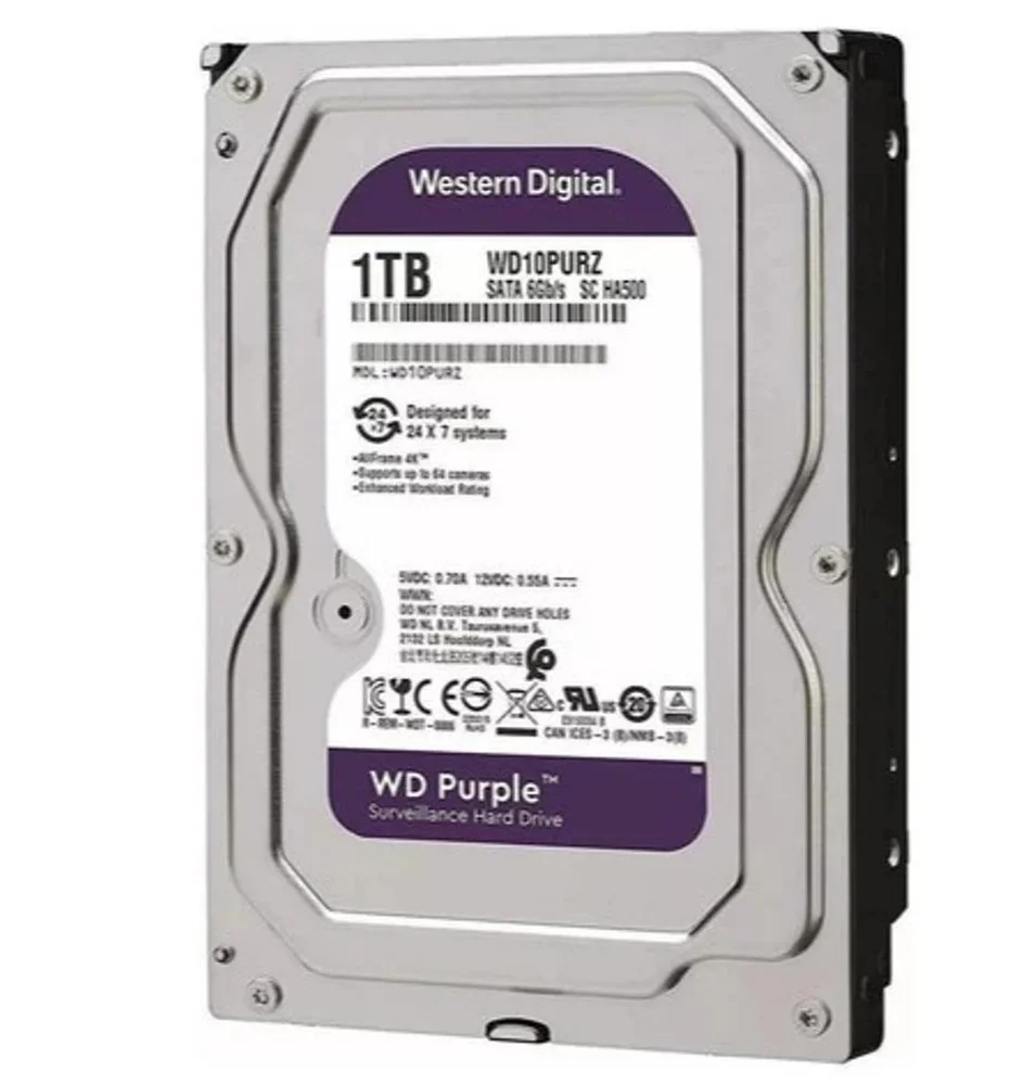 Hd Interno 1TB Wd Purple PC Computador DVR Hd Interno 1TB Wd Purple PC Computador DVR