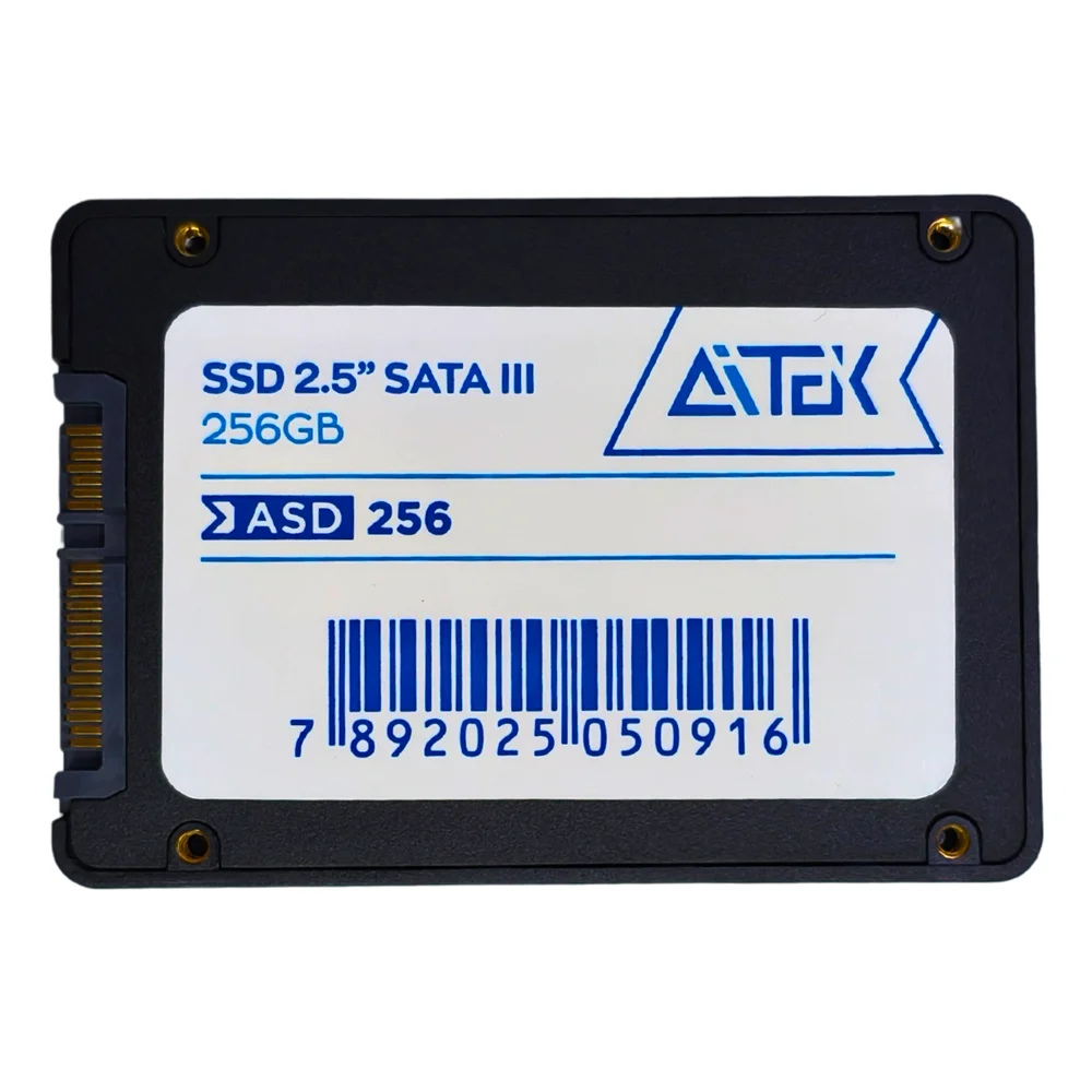 SSD Sata Iii 2.5" 256gb Leitura de até 550 MB/s, Gravação de até 450 MB/s Aitek - Asd-256