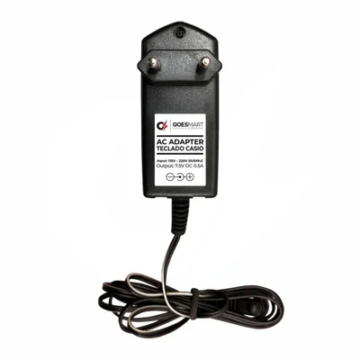 Fonte Dc 7,5v Para Teclado Casio Casiotone Mt-45 Mt-65 Mt-68