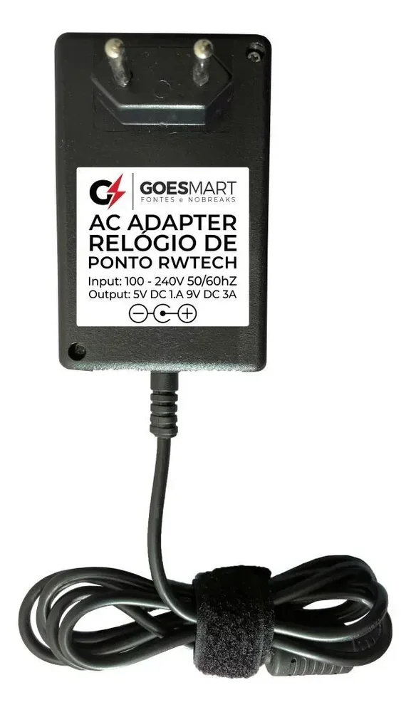 Imagem 3 de 5 do produto Fonte 5vdc 9vcv 4 Vias Relogio De Ponto Rwtech Bioprox-c 960