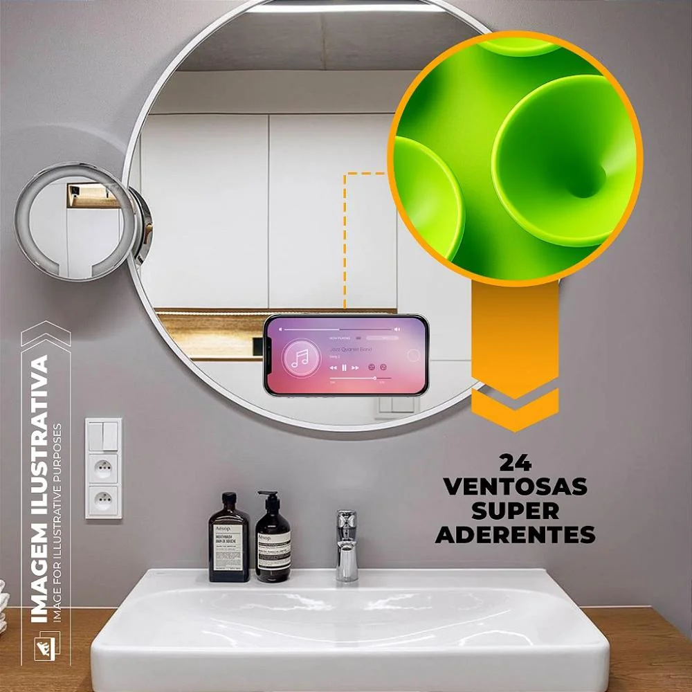 Imagem 5 de 5 do produto Kit Capa Crystal Slim Para Iphone 17 Pro +  Ventosa - Verde - Gshield