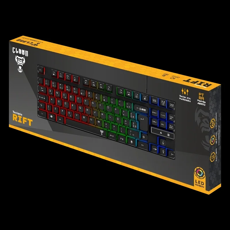 Imagem 2 de 5 do produto Teclado Gamer Rift 80% - Clanm