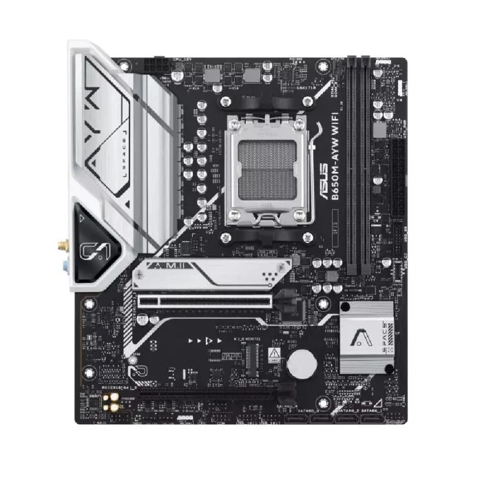 Imagem 2 de 5 do produto Placa Mãe Asus B650m-ayw Wifi Am5 2xDDR5 Amd B650 Matx