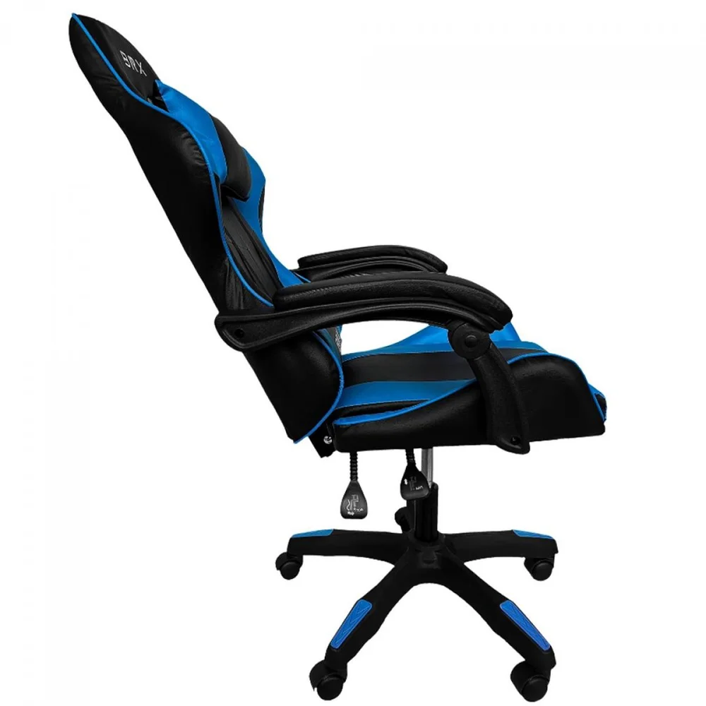Imagem 3 de 5 do produto Cadeira Gamer Brx Impact Blue, Até 120Kg