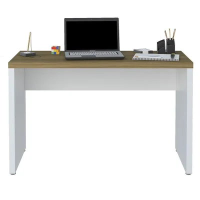 Mesa Escrivaninha Para Escritório Loke Olmo/branco