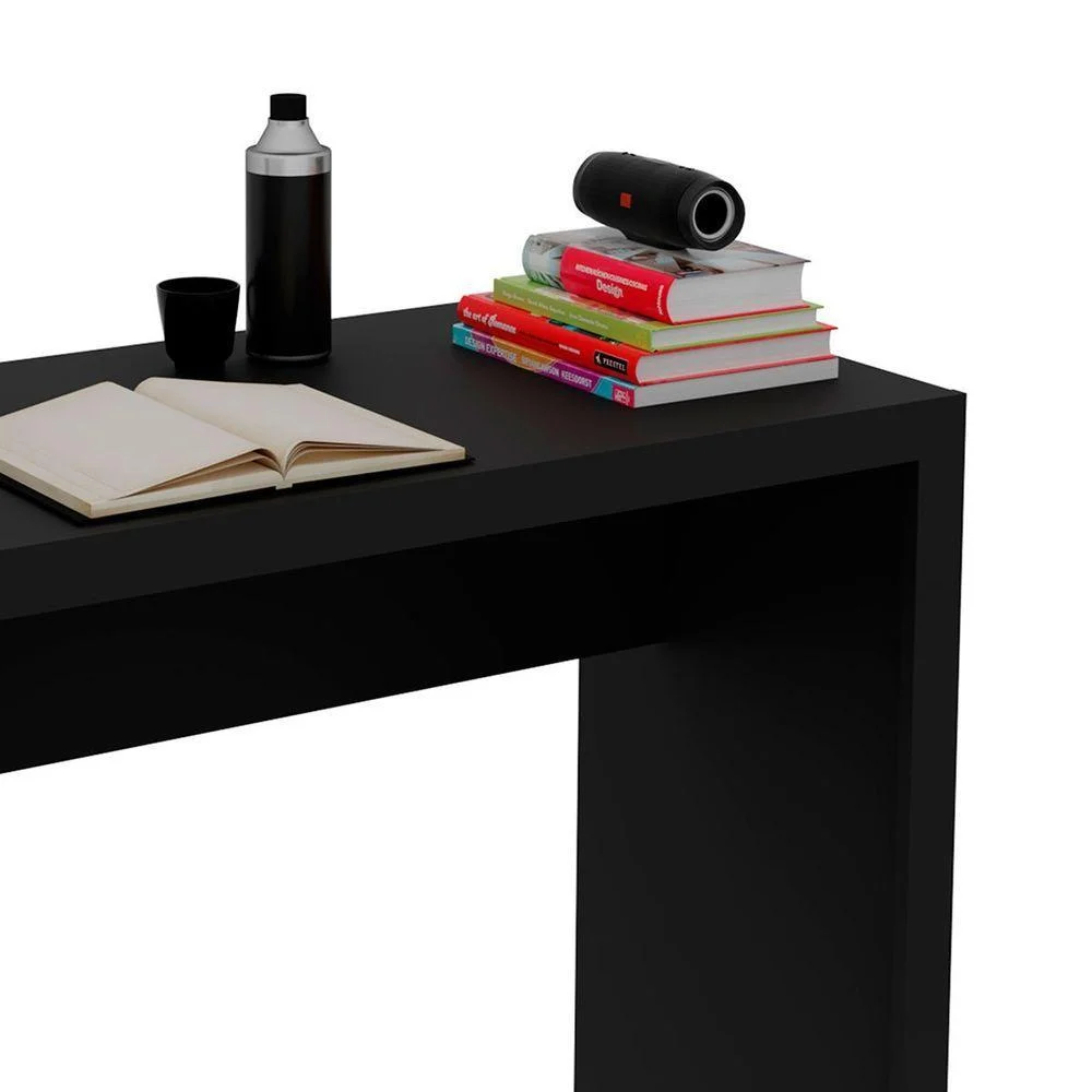 Imagem 2 de 5 do produto Mesa Para Escritório Escrivaninha 90 Cm Preto
