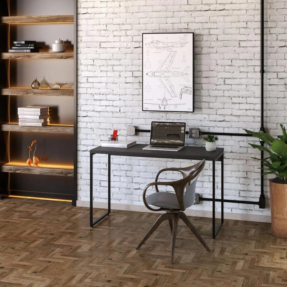 Imagem 5 de 5 do produto Mesa Para Escritório Industrial Aspen 120 Cm C01 Onix