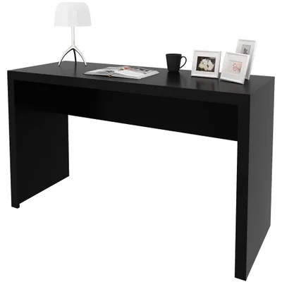 Mesa Para Escritório Escrivaninha 127 Cm Preto