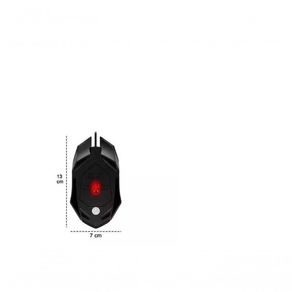 Imagem 3 de 5 do produto Mouse Gamer Com Fio RGB Jogos Computador 1200 Dpi Sb-s06
