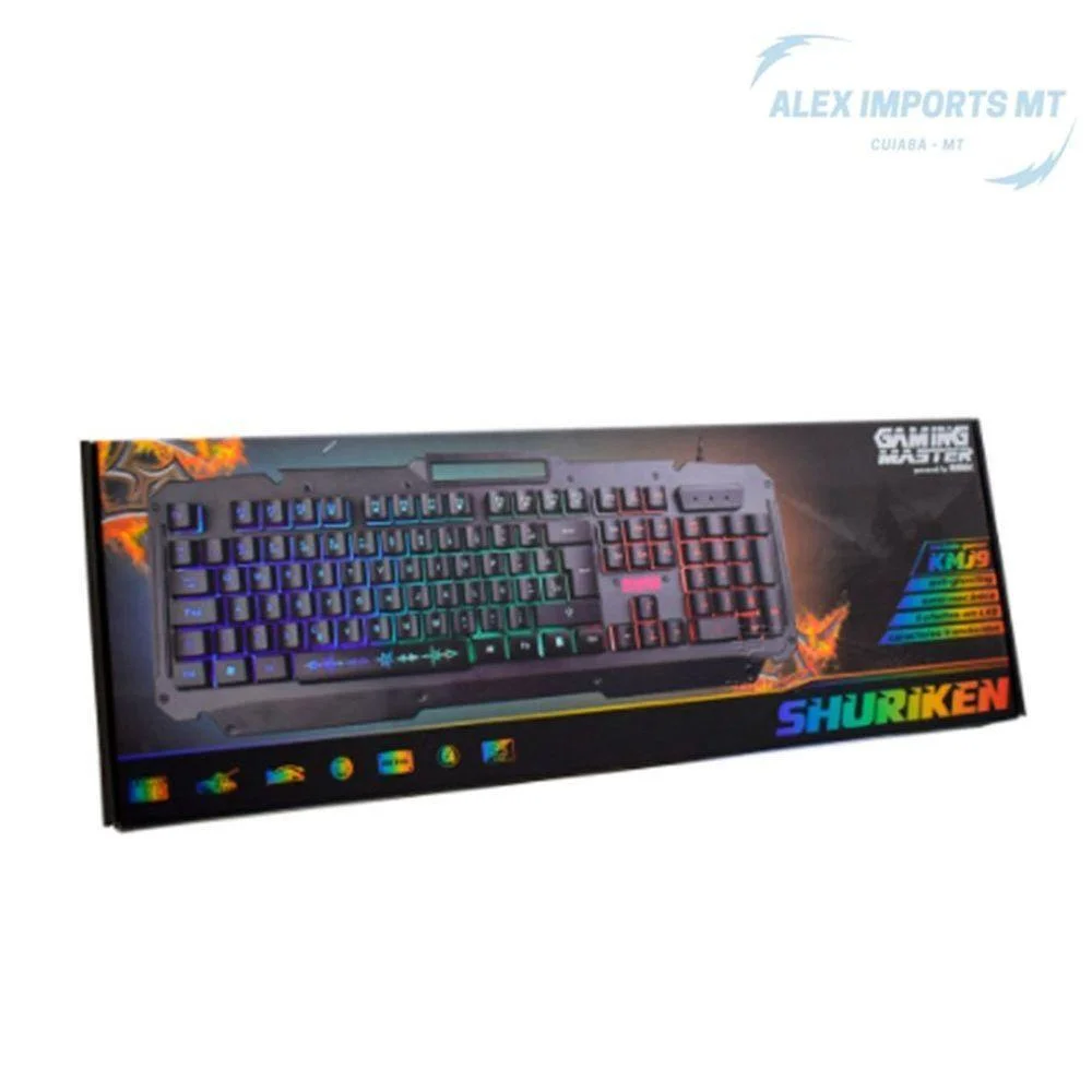 Teclado Usb Gamer Semi Mecânico Base Metal Com Suporte Teclado Usb Gamer Semi Mecânico Base Metal Com Suporte