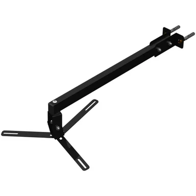 Suporte Projetor Datashow Mini LED Parede Braço 50 Cm - Preto