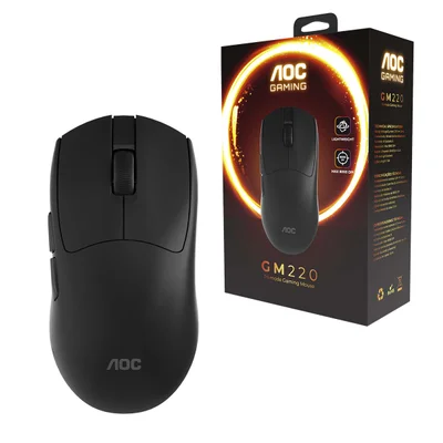 Mouse Gamer Aoc Sem Fio 2,4 Ghz, Bluetooth E Usb 8000dpi