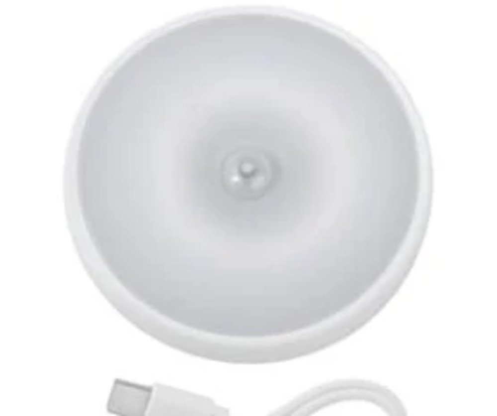Luminária Com Sensor Presença Recarregável 60 Cm Cor Branco Branco