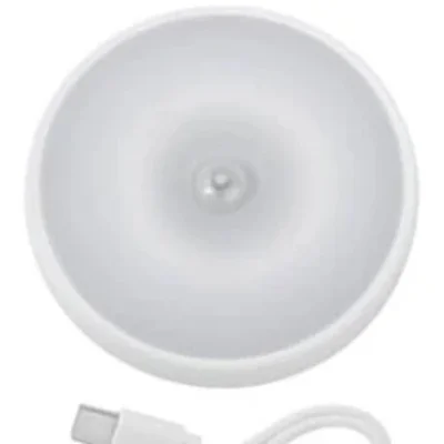 Luminária Com Sensor Presença Recarregável 60 Cm Cor Branco Branco
