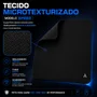 Mouse Pad Gamer Cm02 450x400mm Preto Base Antiderrapante Bordas Costuradas Alta Precisão Mouse Óptico Laser - ATWE ELETRONICOS