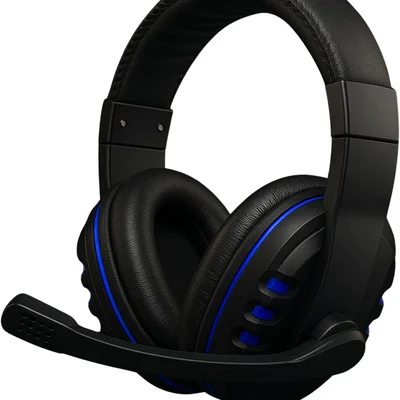 Headset Gamer Com Microfone Ajustável – Som Estéreo Imersivo E Conforto Extra | Ps4, Ps5, XBOX, PC E Celulares LED Azul