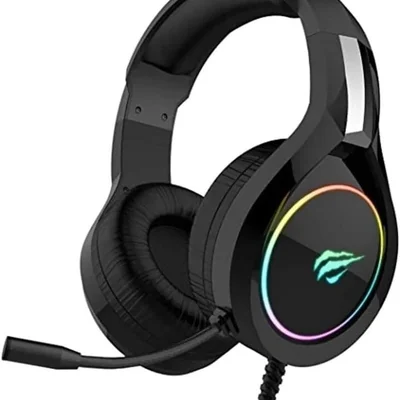 Havit Hv-h2232d - Fone De Ouvido, Gamer, Iluminação RGB, Com Microfone, Falante De 50mm, Conector 3.5mm