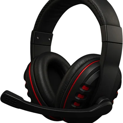 Headset Gamer Com Microfone Ajustável – Som Estéreo Imersivo E Conforto Extra | Ps4, Ps5, XBOX, PC Com LED Vermelho