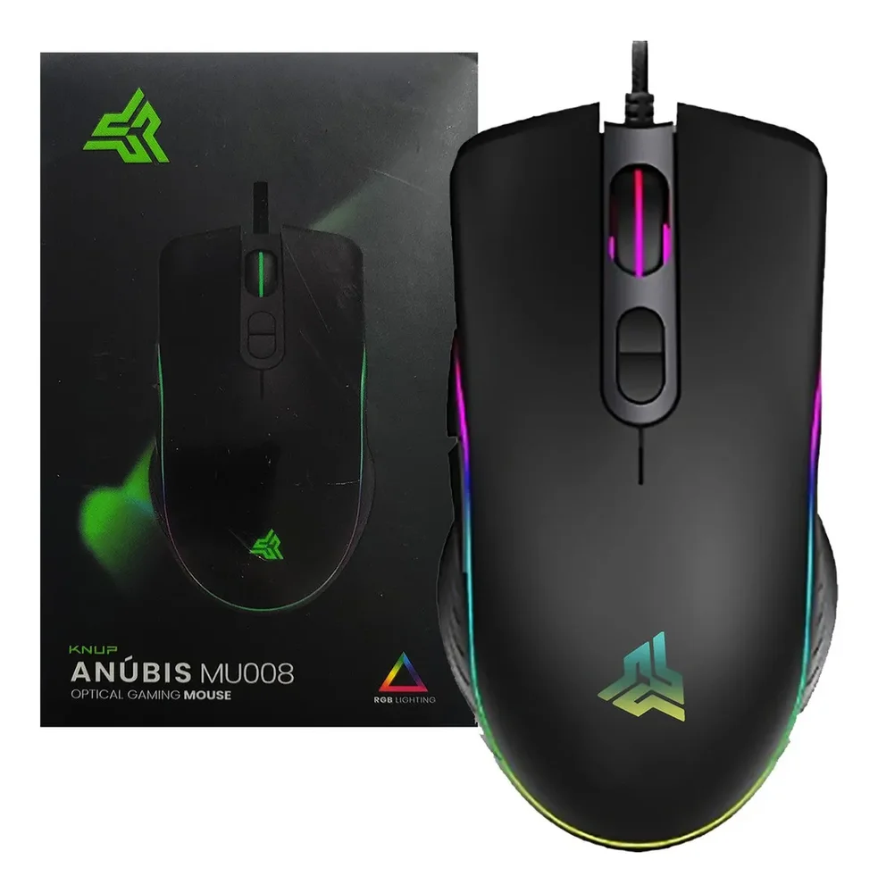 Mouse Gamer 7 Botões Óptico LED RGB Chroma 4800 Dpi Usb