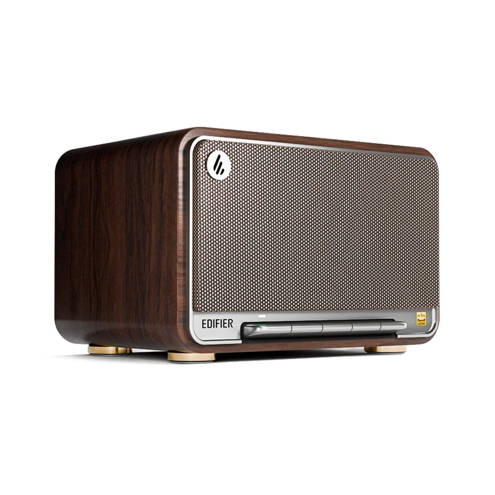 Caixa De Som Portátil 60w Rms Hi-res Bluetooth Edifier D32 - Madeira Escura