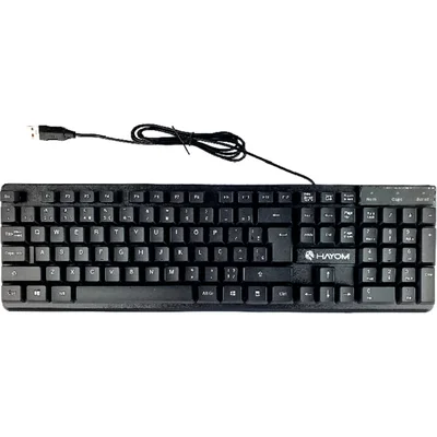 Teclado Hayom Tc3206 Usb Preto Abnt Ergonômico