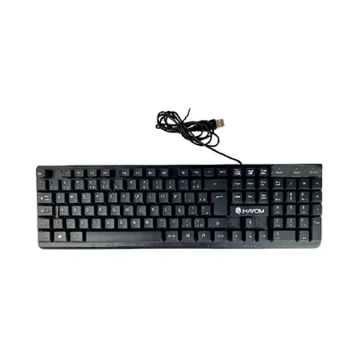 Teclado Hayom, Usb, Design Ergonômico, Abnt2, Preto - Tc3207
