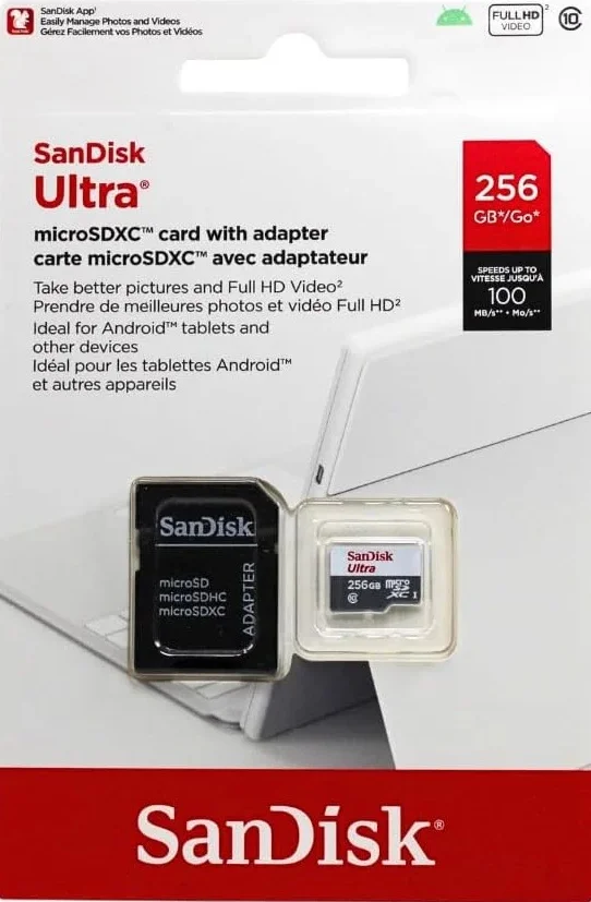 Micro SD 256 Sandisk 100 MB/S - view 4