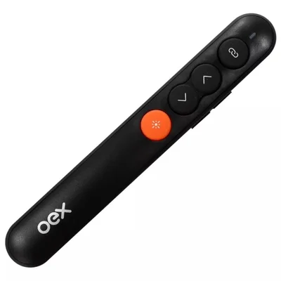 Apresentador Multimidia Laser Point Sem Fio Preto Oex Lp101