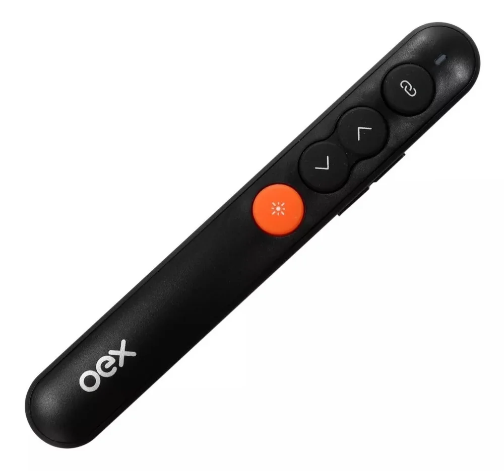 Apresentador Multimidia Laser Point Sem Fio Preto Oex Lp101