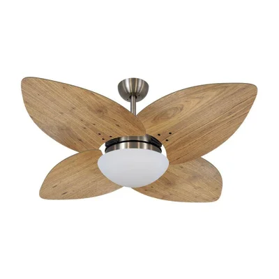 Ventilador De Teto Dormamu Bronze 4 Pás Rádica Freijó 110v