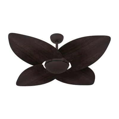 Ventilador De Teto Dormamu Marrom Texturizado Office 4 Pás 220v