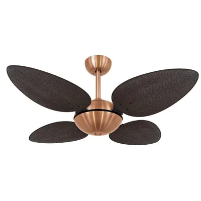 Ventilador De Teto Volare Office Petalo Palmae Tabaco 127v - 110v