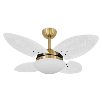 Ventilador De Teto Volare Mini Petalo Palmae Branco 220v
