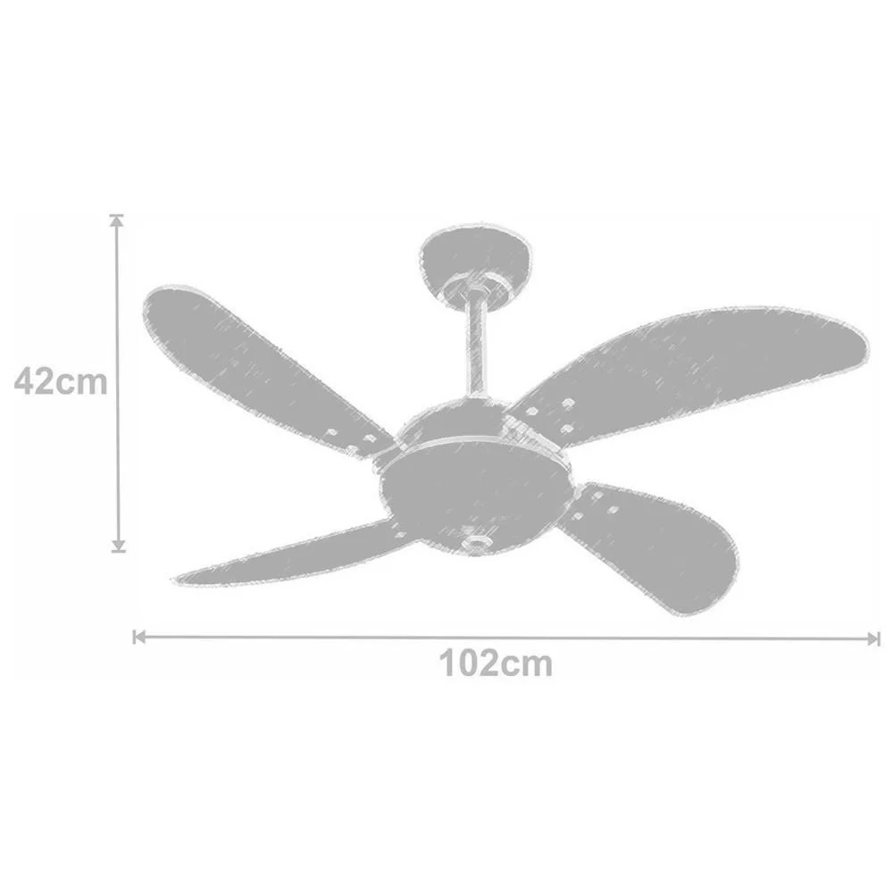 Ventilador De Teto Volare Fly Office 220v Ventilador De Teto Volare Fly Office 220v
