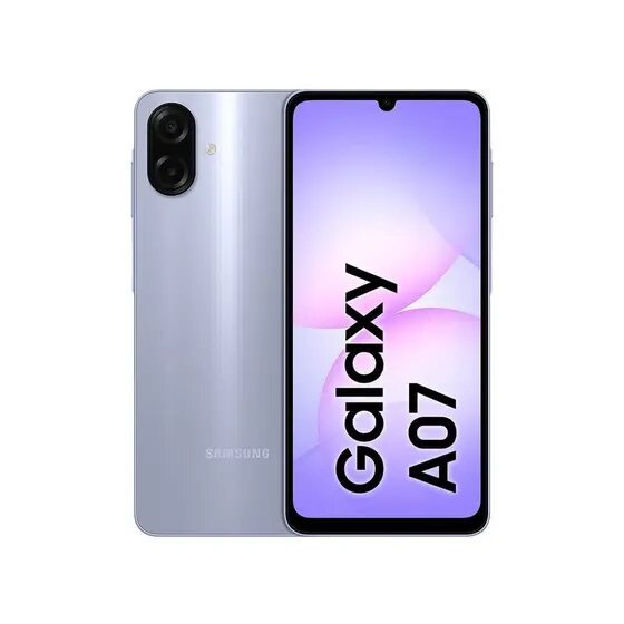 Smartphone Samsung Galaxy A07 128 GB Violeta, 4g, Ram 4 GB, Câmera 50mp + Selfie 8mp, Tela 6,7"
