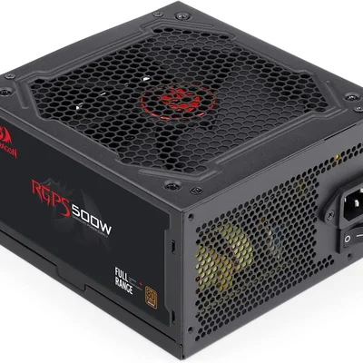 Fonte Gamer Redragon Rgps 500w 80 Plus Bronze Preta Gc-ps001-1