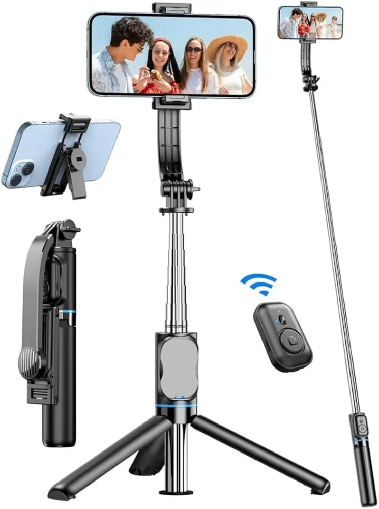 Imagem 2 de 5 do produto Pau De Selfie Suporte Tripé Para Celular Com Controle Bluetooth It-blue Le-075