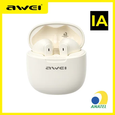 Fone Ouvido Bluetooth T68 Tradutor simultânea IA +de 50 idiomas Reduçao Ruido Assistente De Reunião