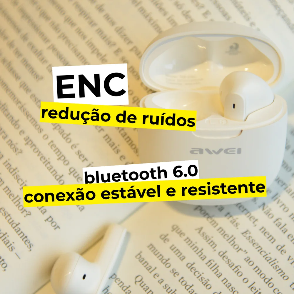 Imagem 3 de 5 do produto Fone Ouvido Bluetooth T68 Tradutor simultânea IA +de 50 idiomas Reduçao Ruido mais liberdade Viagens