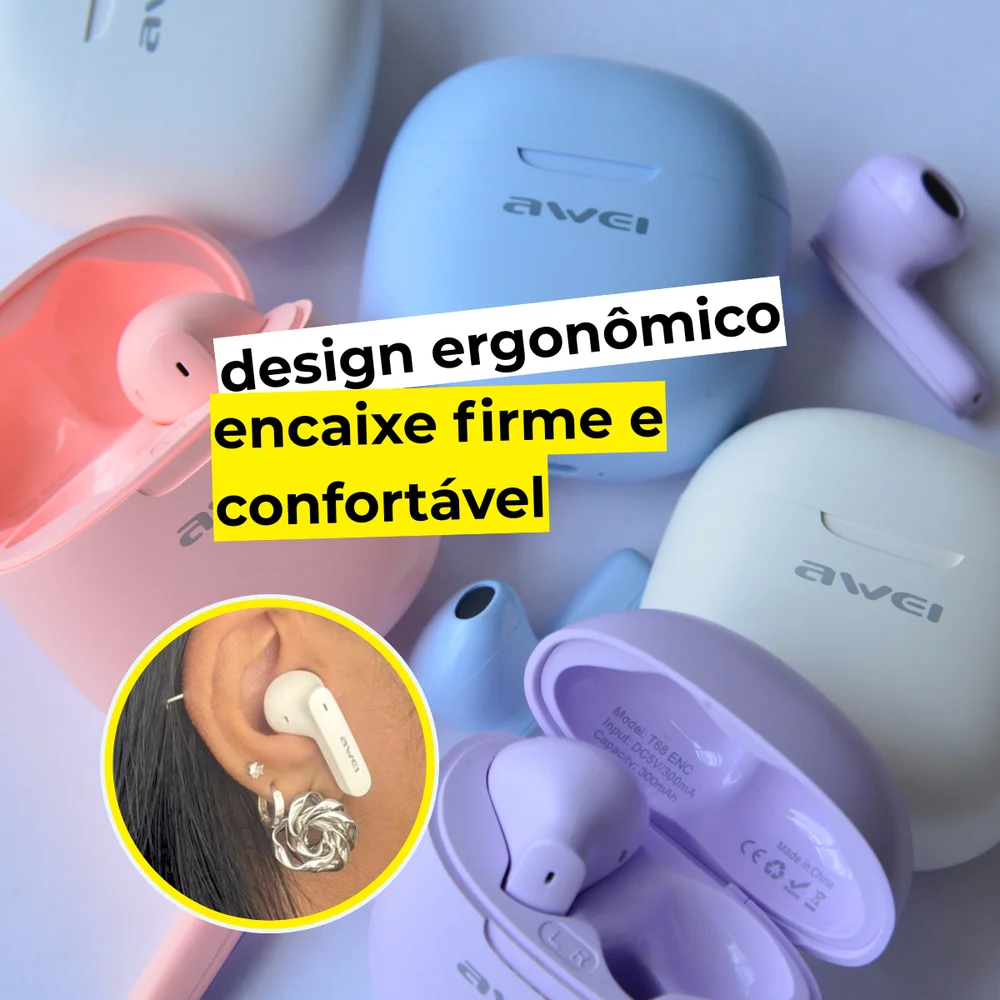 Imagem 5 de 5 do produto Fone Ouvido Bluetooth T68 Tradutor simultânea IA +de 50 idiomas Reduçao Ruido mais liberdade Viagens