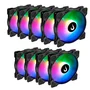 Kit 9 Fans Rise Mode X ARGB 120mm S/controladora Preto - Rm-xld-aRGB 3