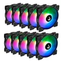 Kit 10 Fans Rise Mode X ARGB 120mm S/controladora Preto - Rm-xld-aRGB 3