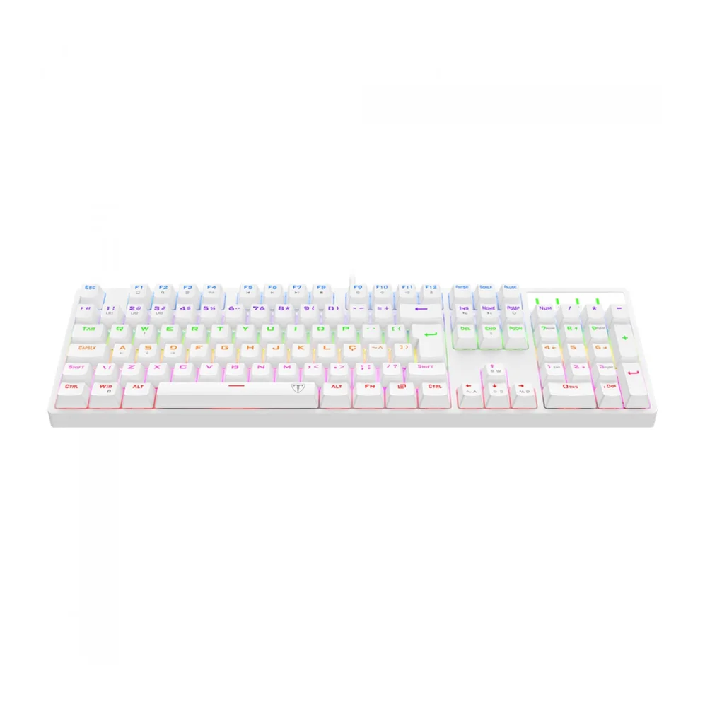 Imagem 3 de 5 do produto Teclado Mec T-dagger Rebel, Rainbow, Usb, Switch Brown - T-tgk328w-br