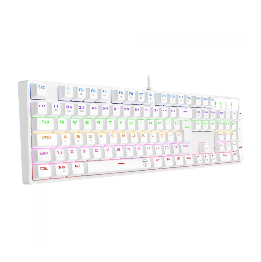 Imagem 5 de 5 do produto Teclado Mec T-dagger Rebel, Rainbow, Usb, Switch Brown - T-tgk328w-br